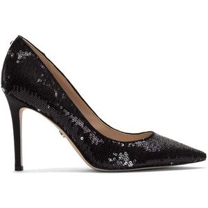 Brand New Sam Edelman black sequin pumps